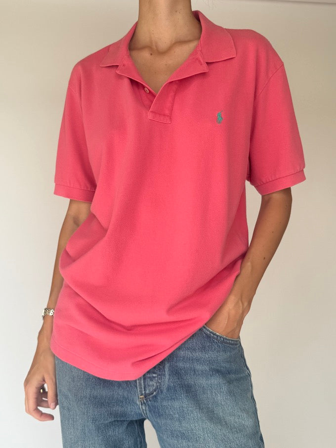 Vintage Ralph Lauren Polo Shirt Pink 5930