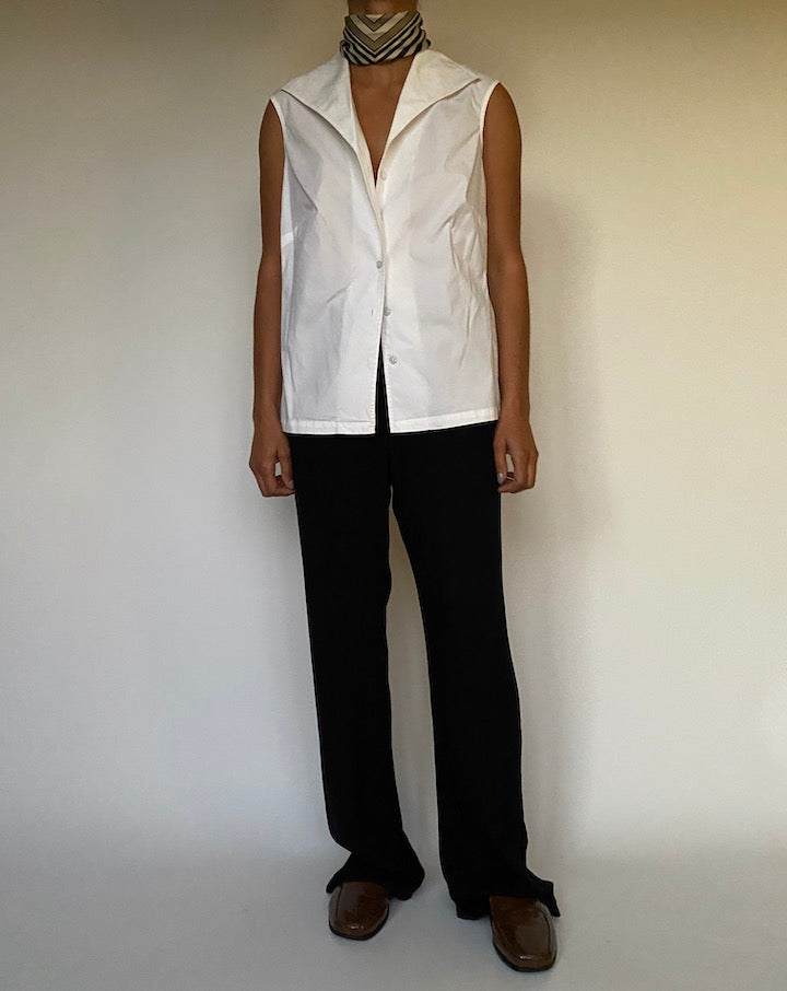 VINTAGE WHITE COTTON TANK 2410