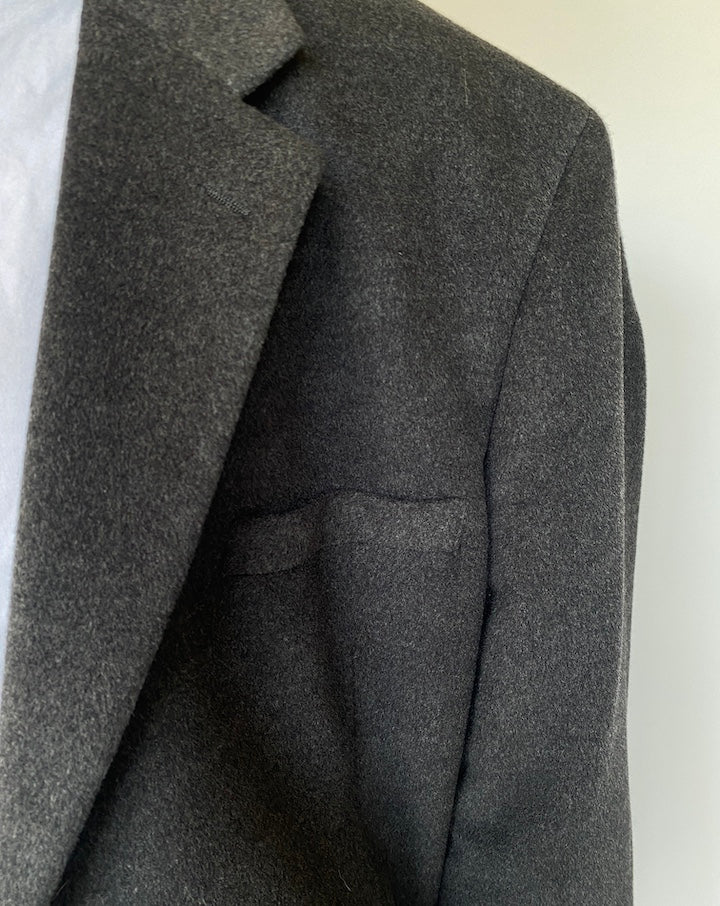 VINTAGE DARK GREY OVERSIZED BLAZER 3348