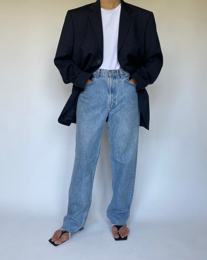 VINTAGE PINSTRIPED GIORGIO ANDREANI BLAZER 3349