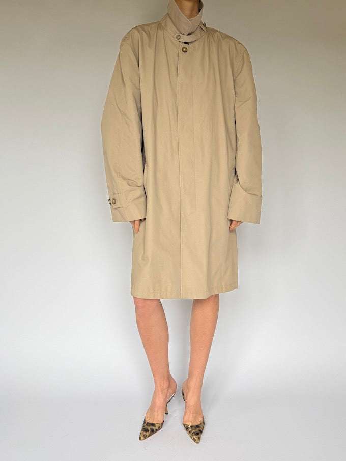 Vintage oversized coat beige 6038