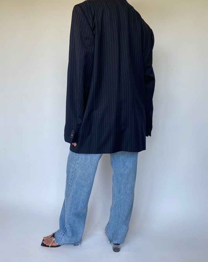 VINTAGE PINSTRIPED GIORGIO ANDREANI BLAZER 3349
