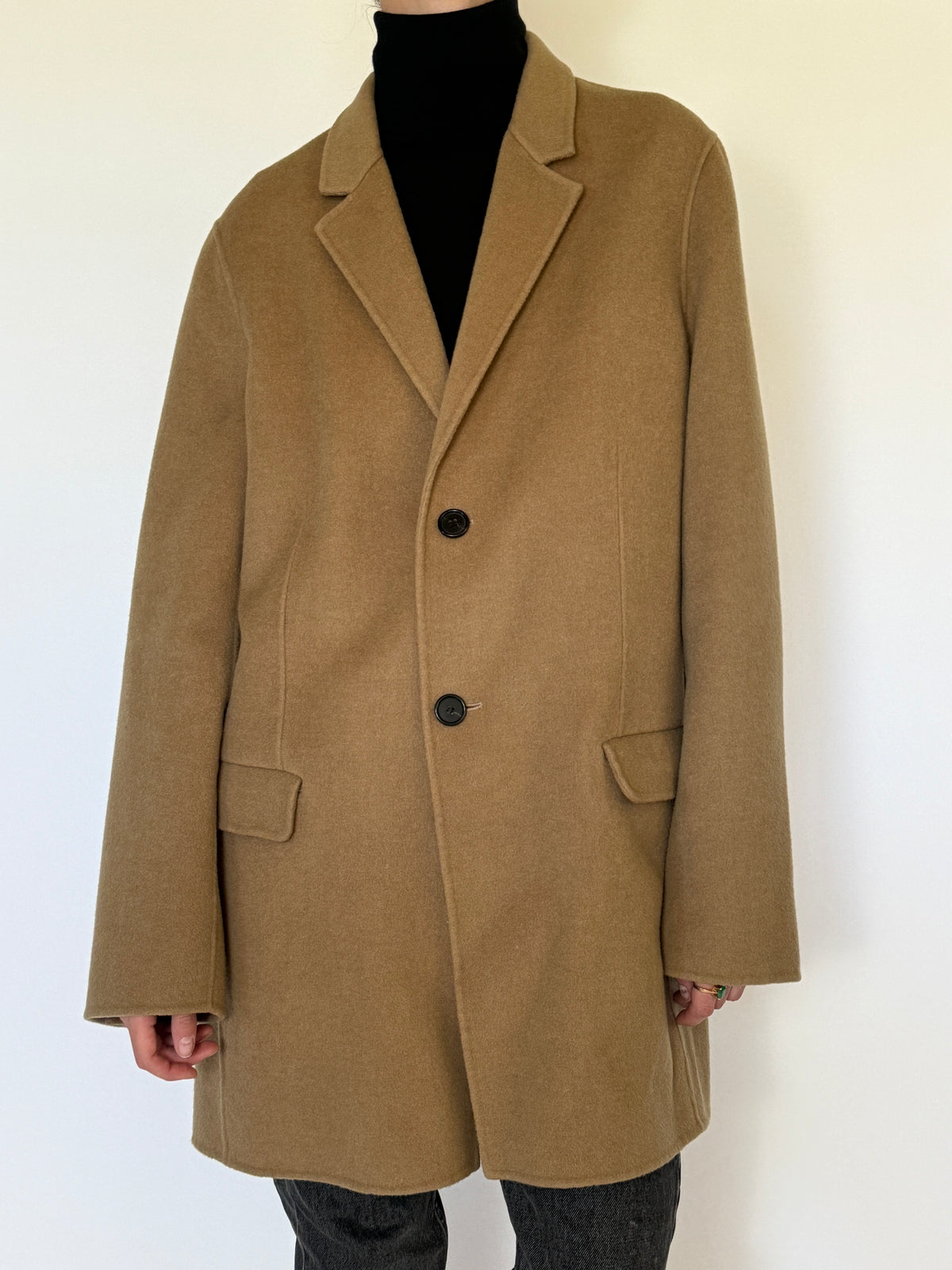 Vintage Classic Camel Shade Wool Blended Coat 5857