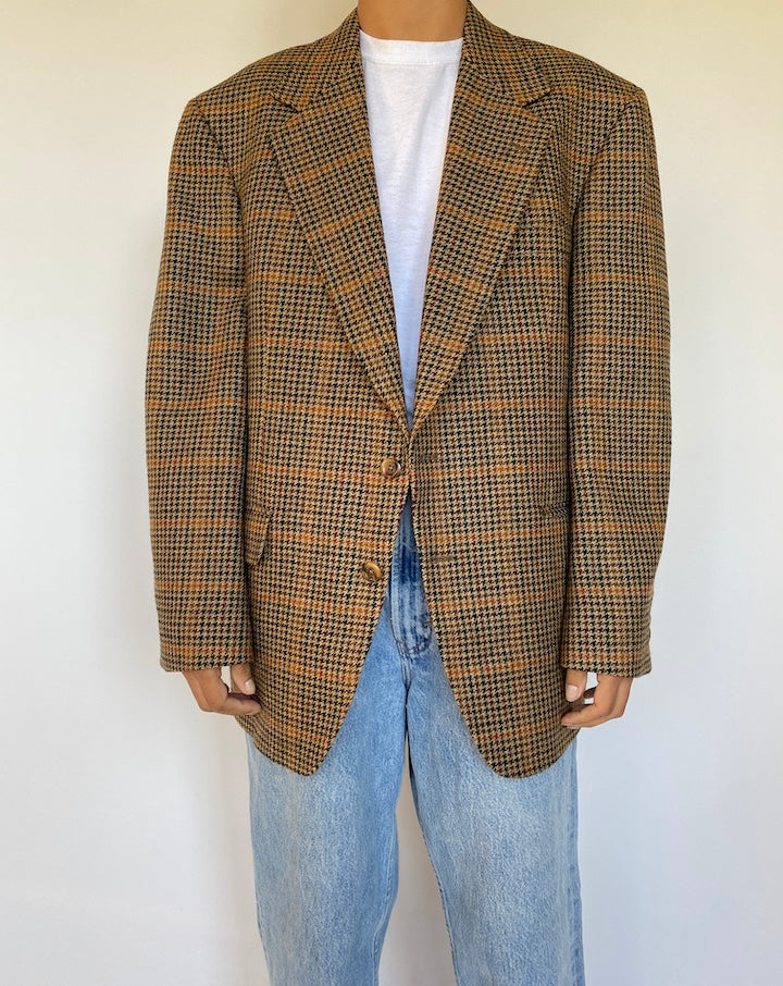 VINTAGE OVERSIZED HOUNDSTOOTH BLAZER 1583