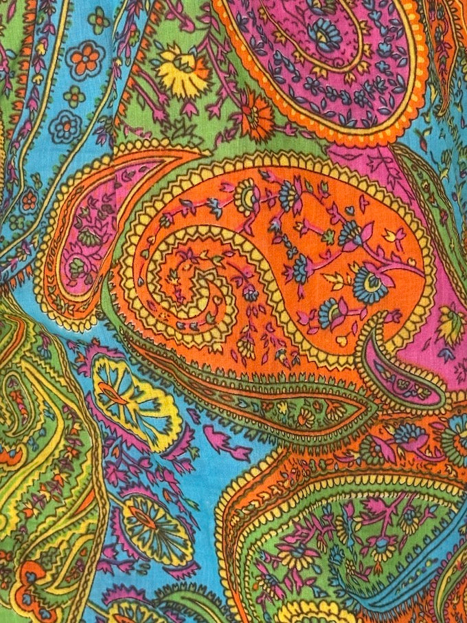 Vintage Sequin Paisley Top 6330