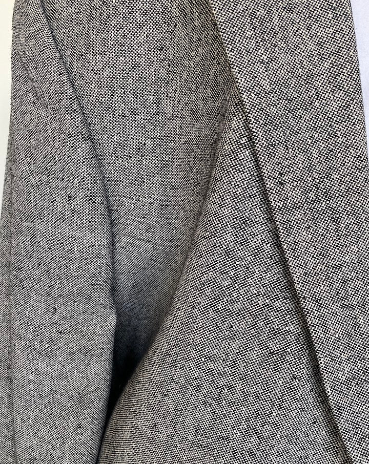 VINTAGE OVERSIZED GREY SILK BLAZER 3354