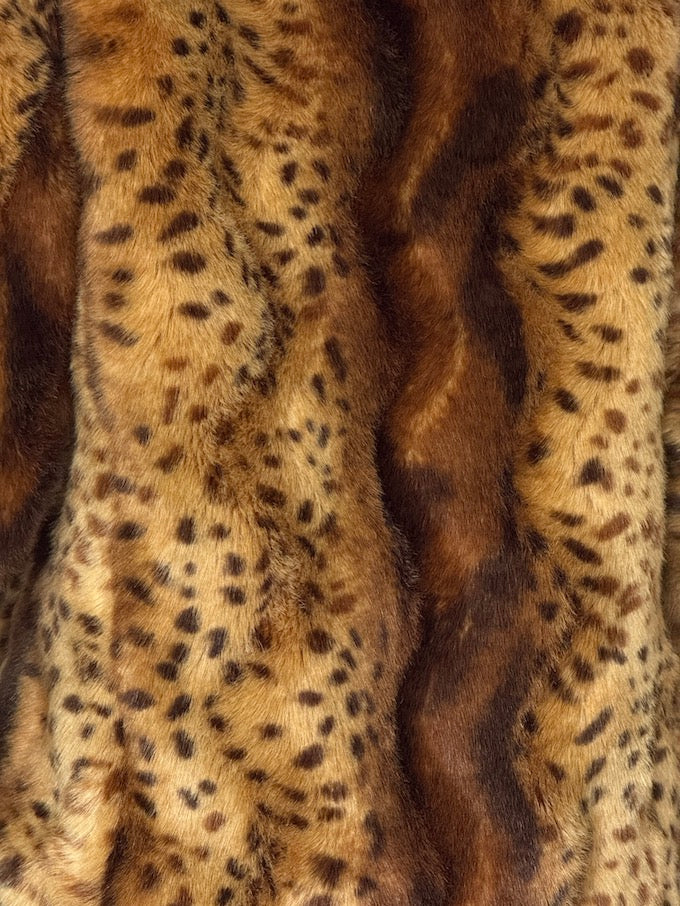 Vintage Faux Fur Leopard Jacket