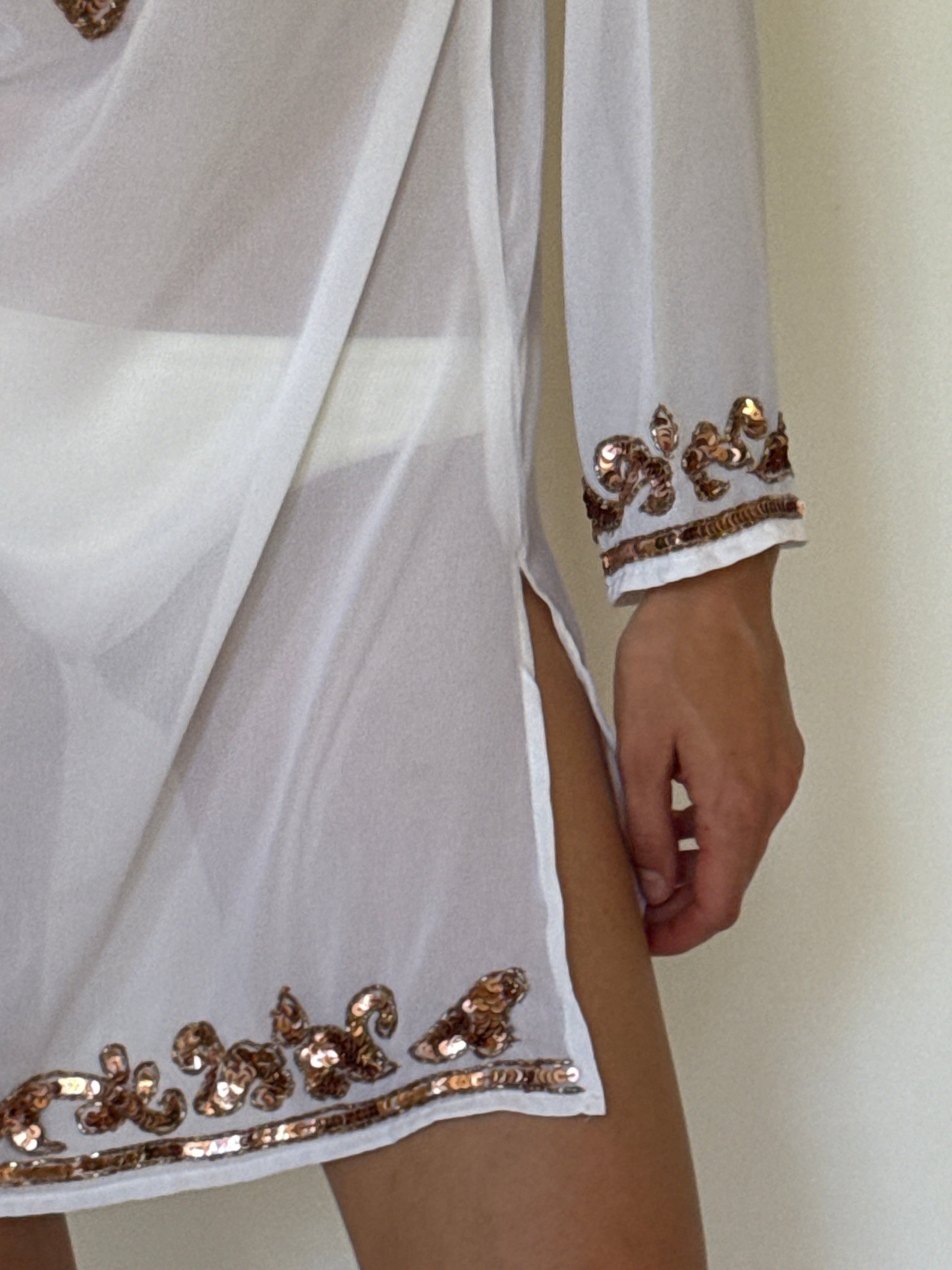 Vintage embellished cuff close-up