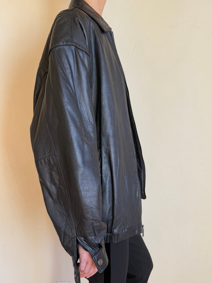 Leather jacket, vintage leather jacket, svc, shopvintagecollection