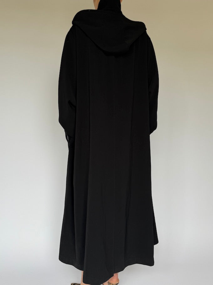Vintage long maxi coat black 6052