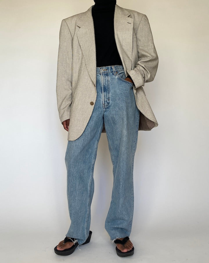 VINTAGE LIGHT BEIGE PIERRE BALMAIN BLAZER 4319