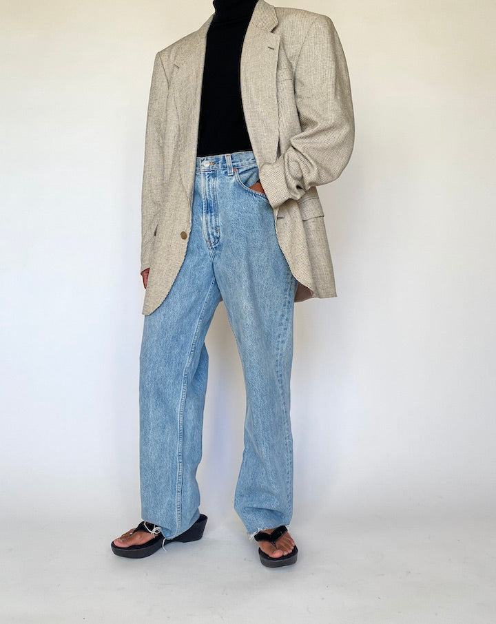 VINTAGE LIGHT BEIGE PIERRE BALMAIN BLAZER 4319