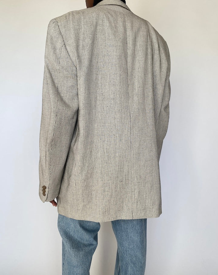 VINTAGE LIGHT BEIGE PIERRE BALMAIN BLAZER 4319