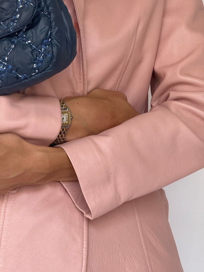 Vintage Leather Jacket Pink 5646