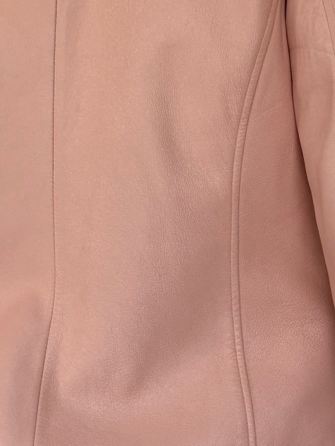 Vintage Leather Jacket Pink 5646