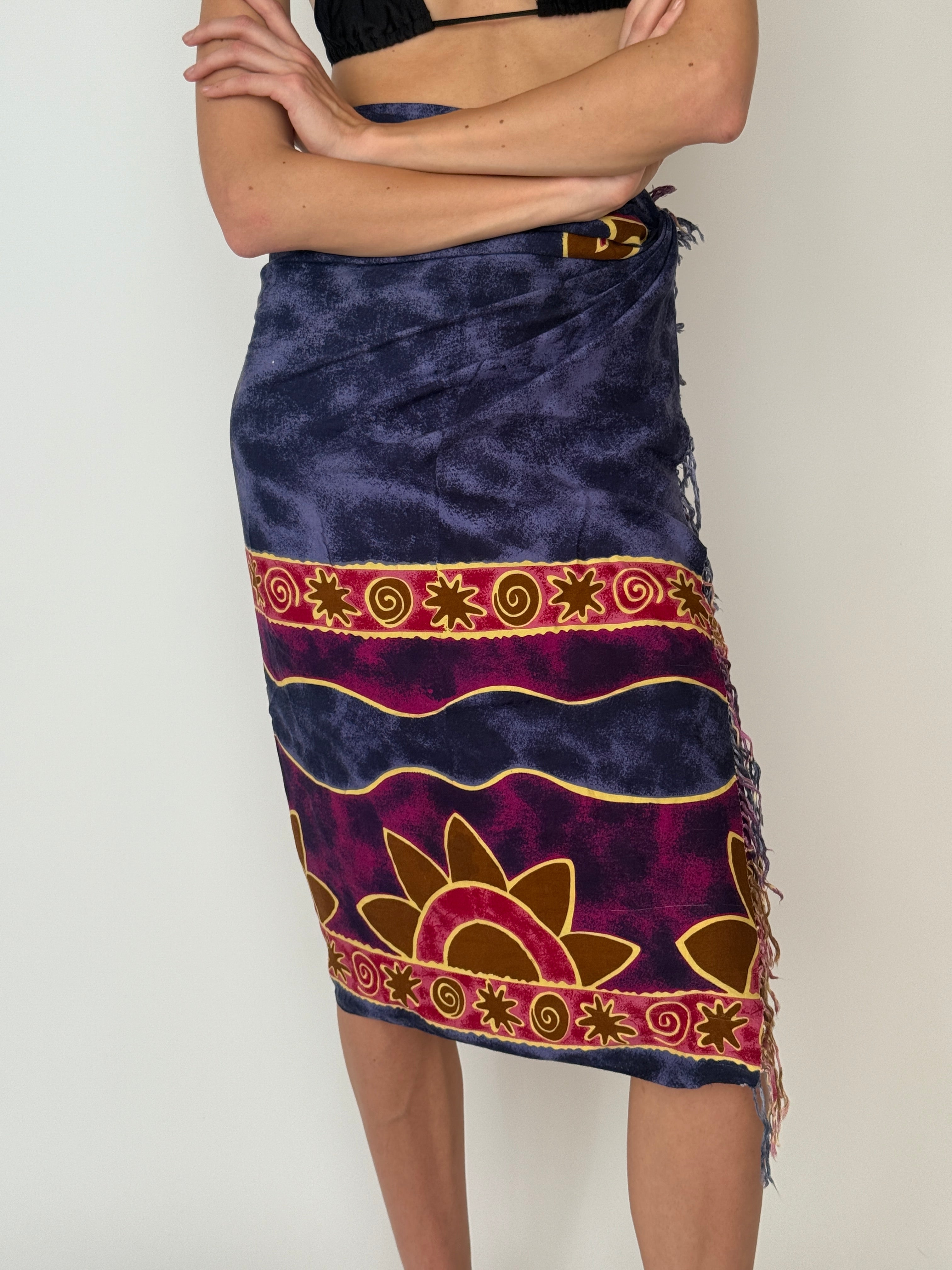 Vintage tropical beach sarong 6288