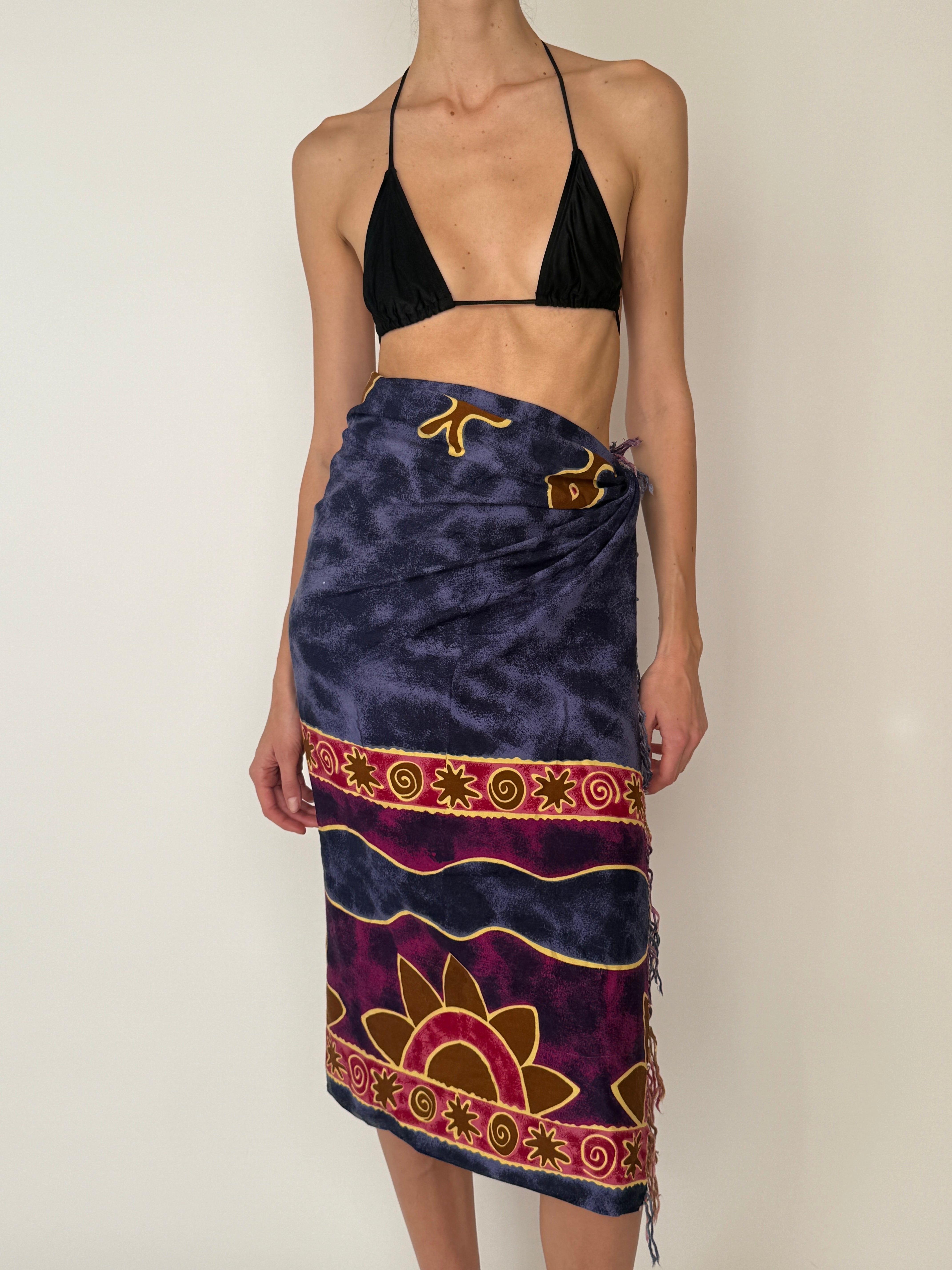 Vintage tropical beach sarong 6288