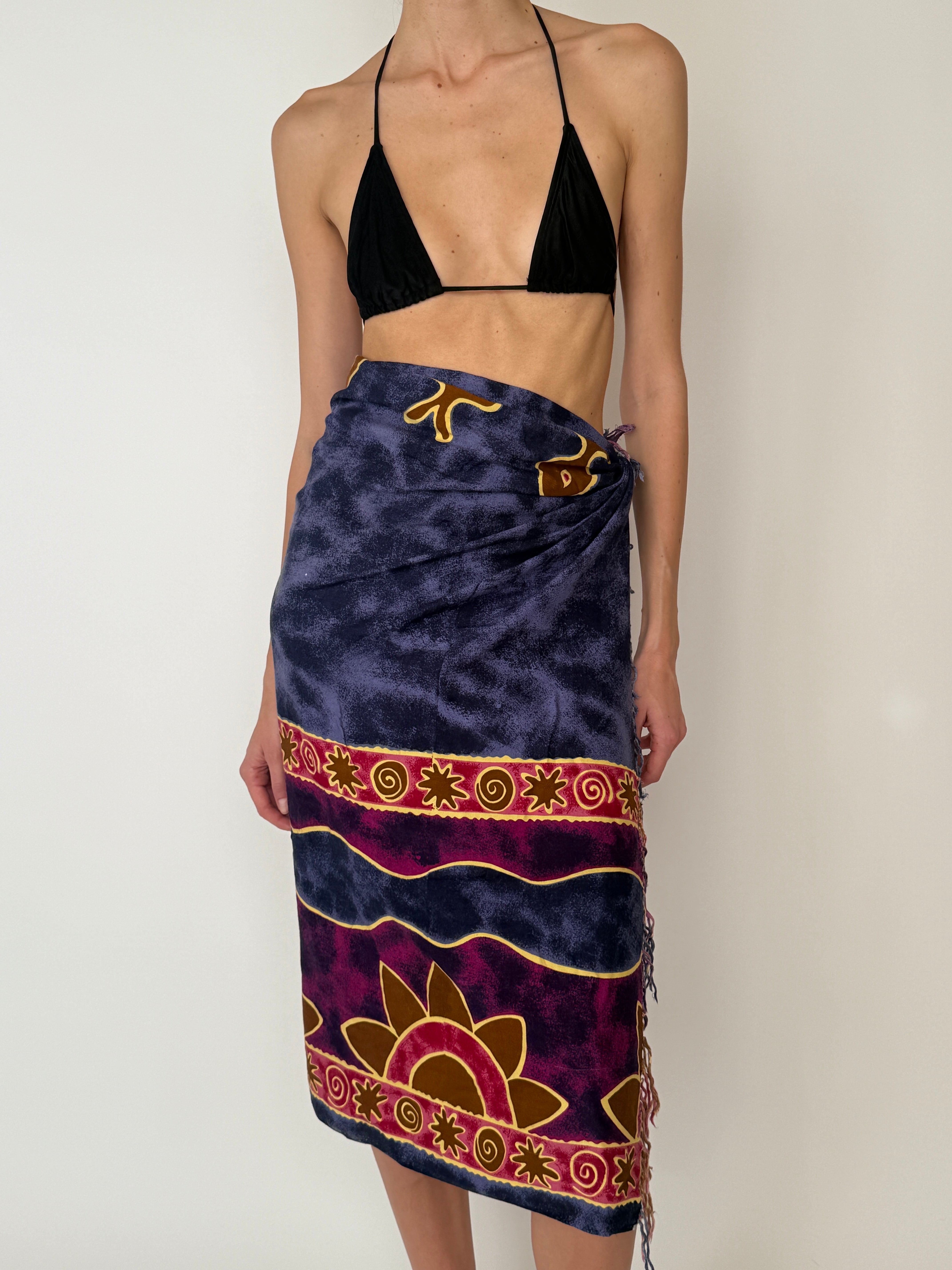 Vintage tropical beach sarong 6288