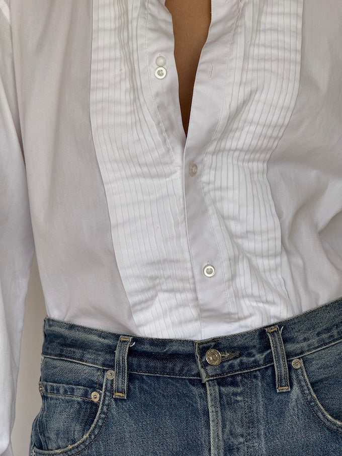 Vintage Tuxedo-Style Shirt 6617