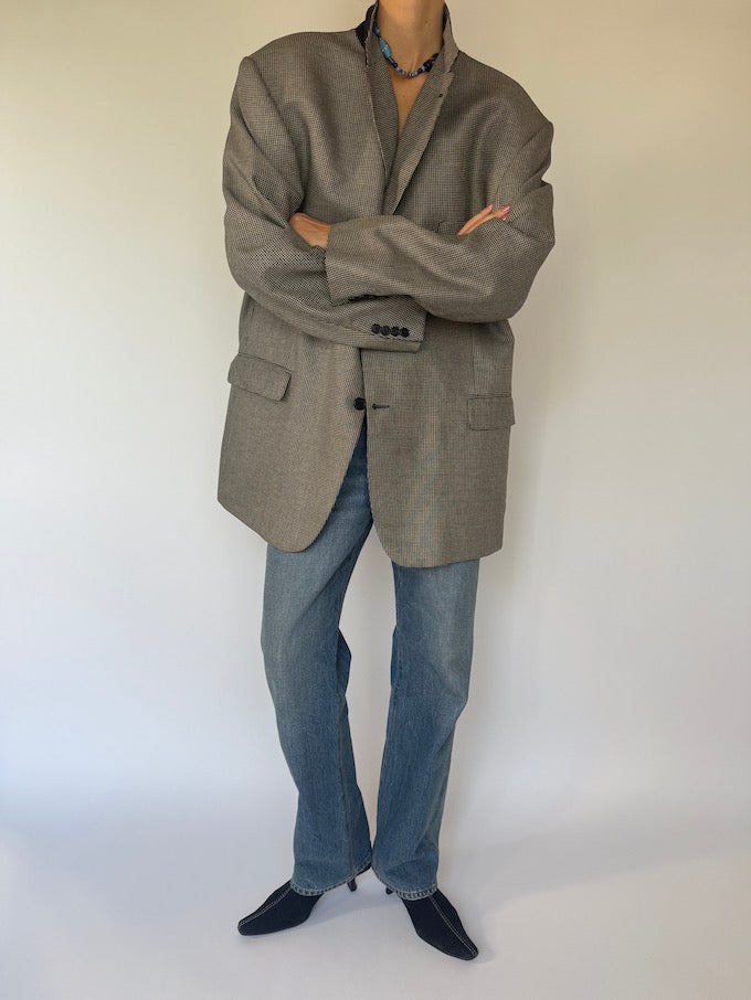 Vintage Oversized Single Breasted Blazer 5772