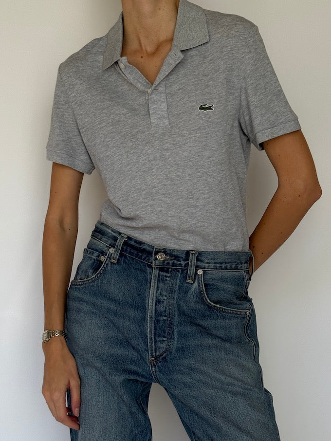 Vintage Lacoste Polo Shirt Grey 6619