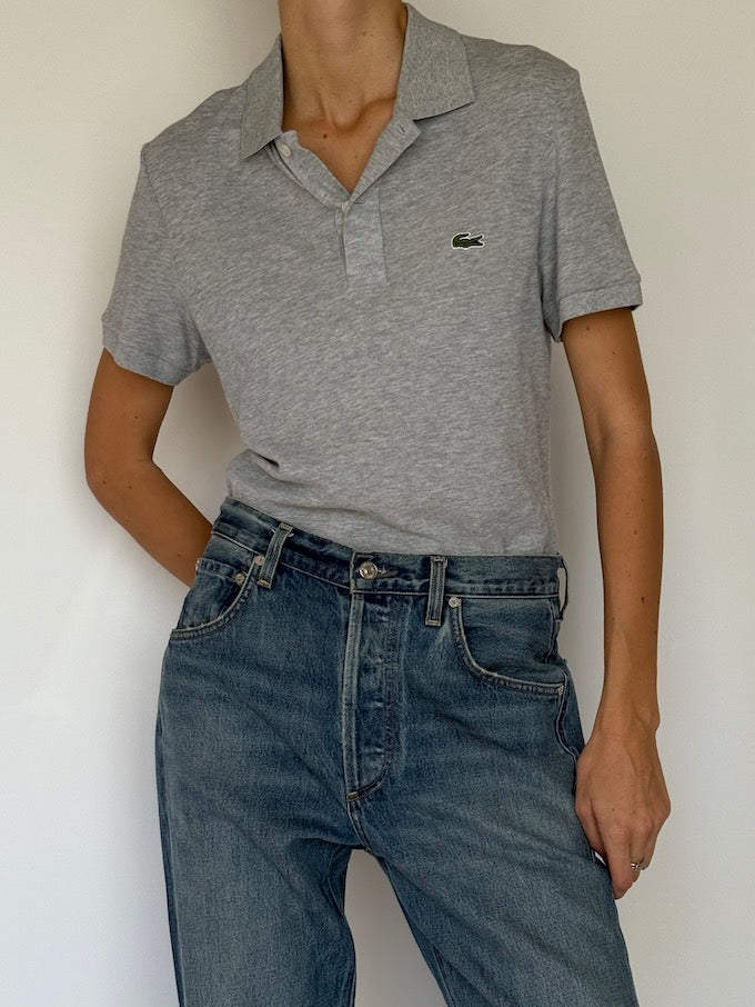 Vintage Lacoste Polo Shirt Grey 6619