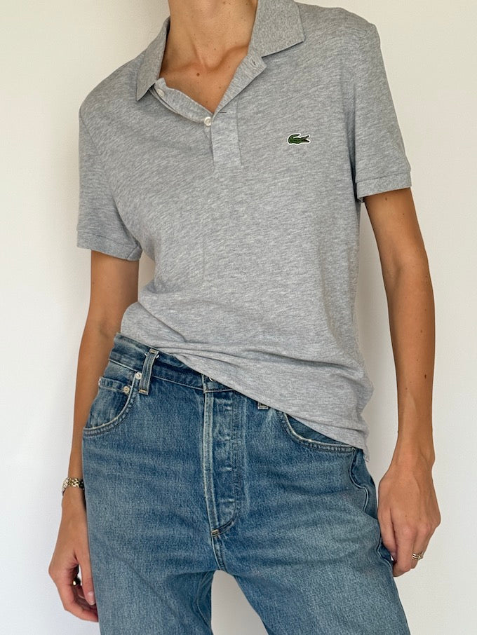 Vintage Lacoste Polo Shirt Grey 6619