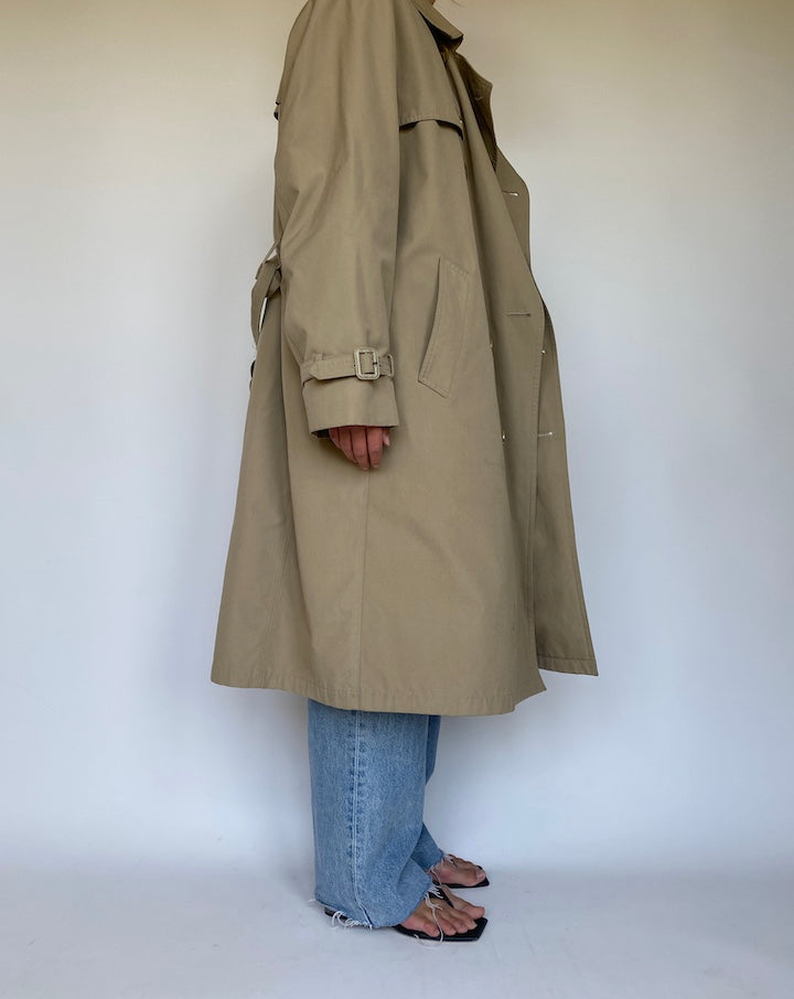 VINTAGE BEIGE TRENCH COAT 3377