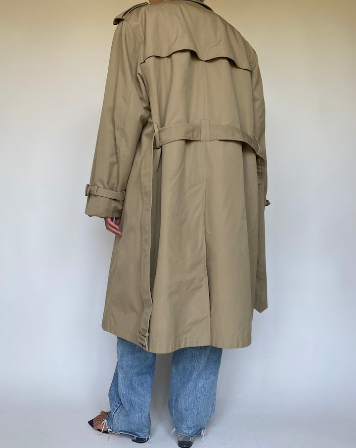 VINTAGE BEIGE TRENCH COAT 3377