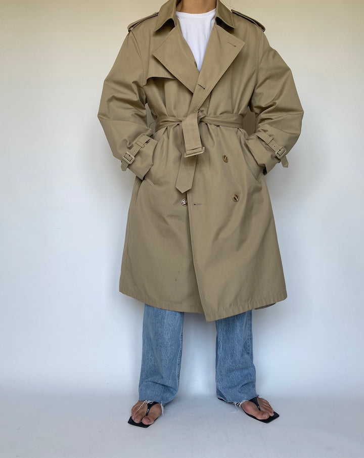 VINTAGE BEIGE TRENCH COAT 3377