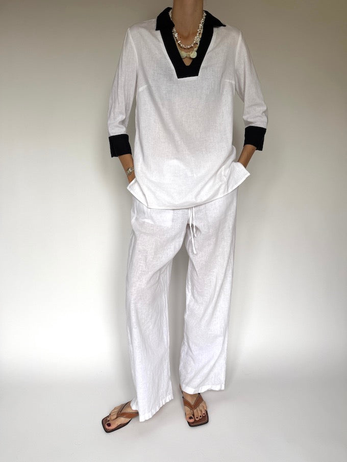 Vintage tunic in a linen-blend 6261