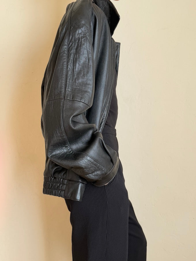 Leather jacket, vintage leather jacket, svc, shopvintagecollection