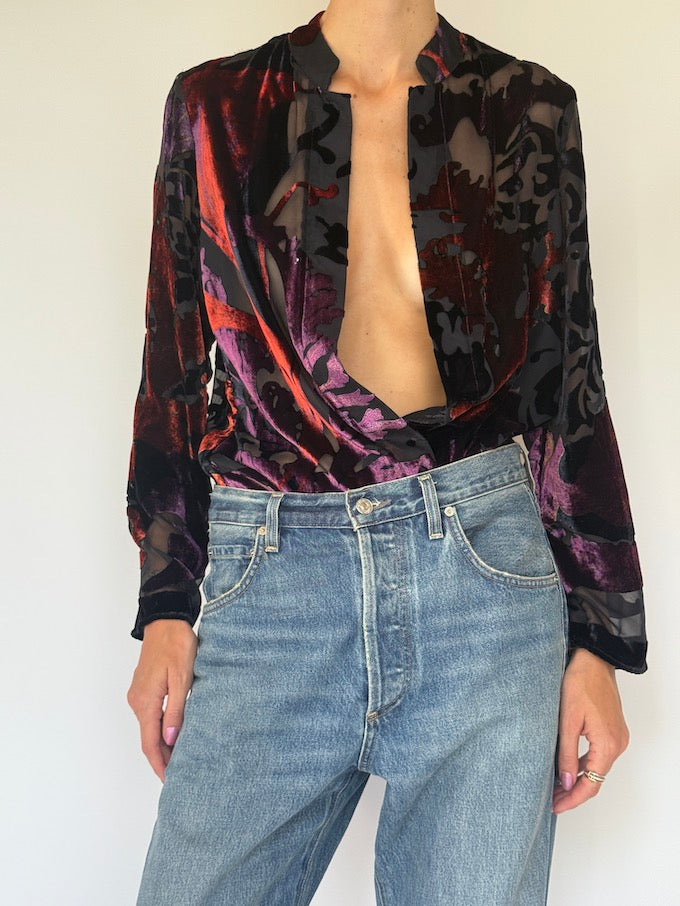 Vintage Velvet Cardigan 6059