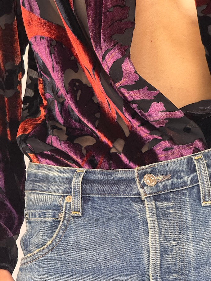 Vintage Velvet Cardigan 6059