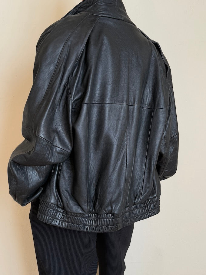 Leather jacket, vintage leather jacket, svc, shopvintagecollection