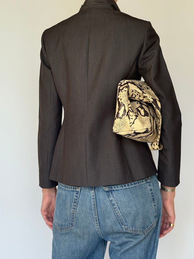 Vintage Tailored Blazer Brown 6066