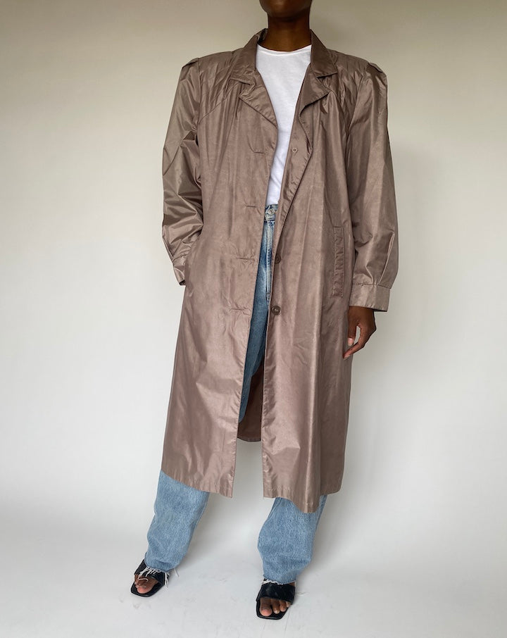 VINTAGE BEIGE LONG COAT 2351