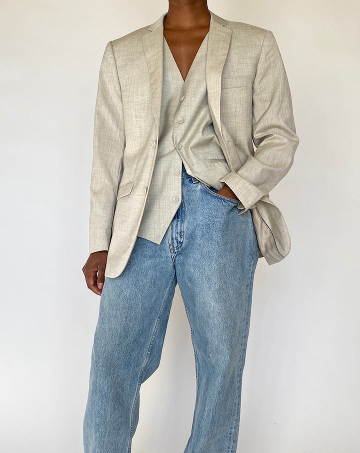 VINTAGE OATMEAL 2-PIECE SET 4340