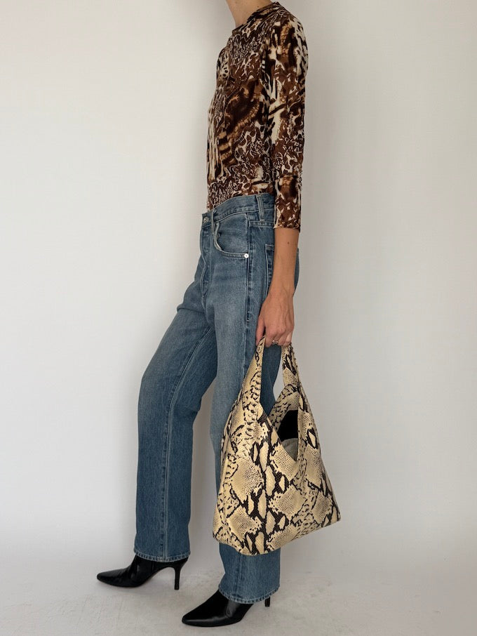 Vintage Animal Print Top 6623