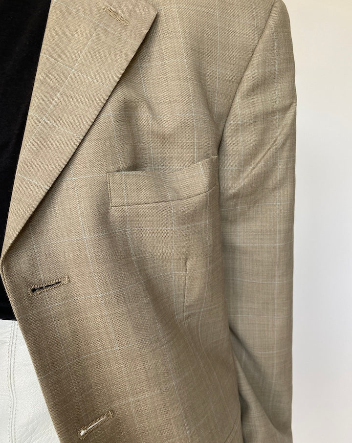 VINTAGE BEIGE WOOL BLAZER 3391