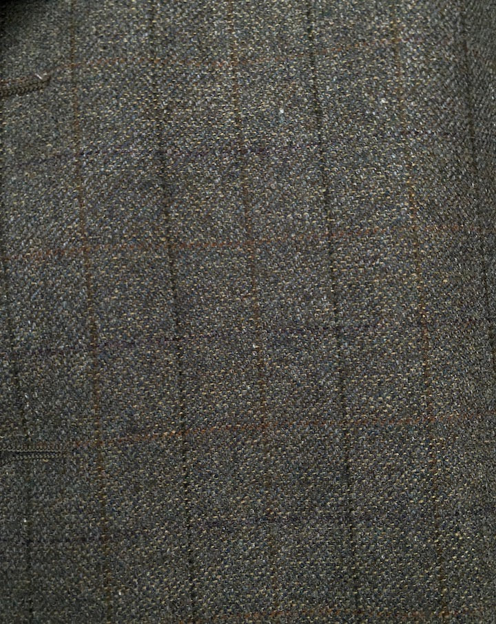 VINTAGE OVERSIZED CHECKED BLAZER 2875