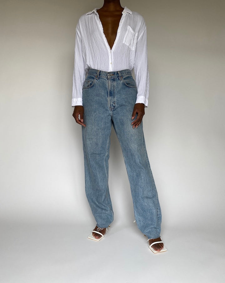VINTAGE BUTTON-DOWN BLOUSE 3805