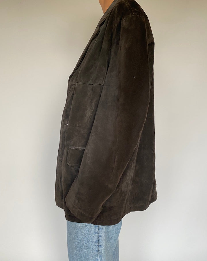 VINTAGE BROWN SUEDE LEATHER JACKET 2883