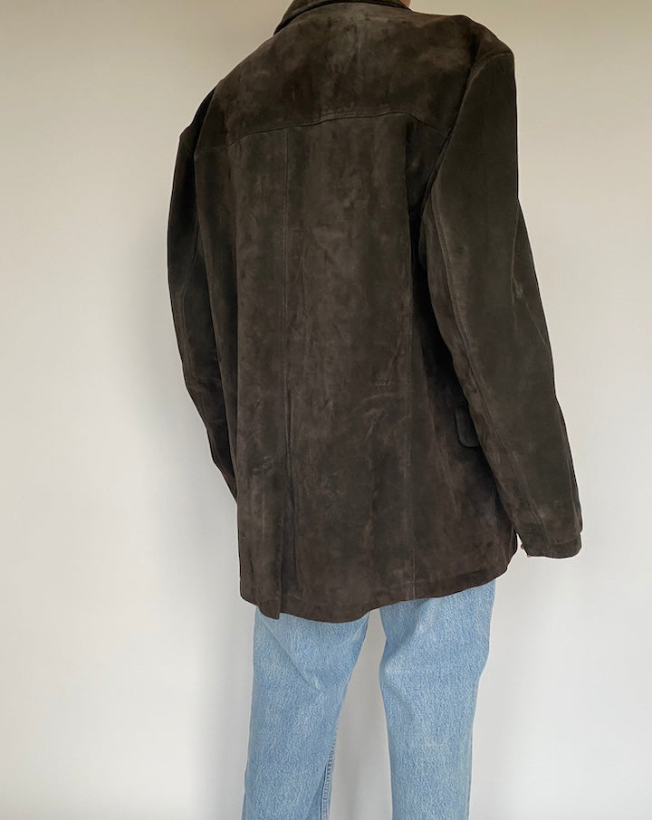VINTAGE BROWN SUEDE LEATHER JACKET 2883