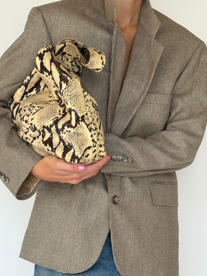Vintage single-breasted blazer beige 6246