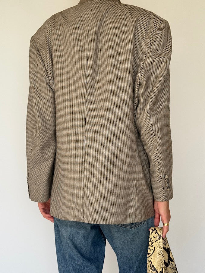 Vintage single-breasted blazer beige 6246
