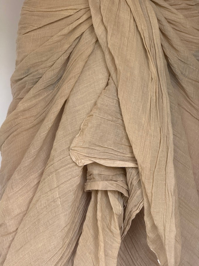 VINTAGE Beach SARONG IN BEIGE TONES 6279