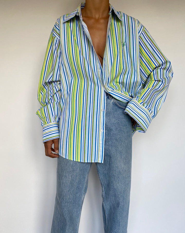 VINTAGE OVERSIZED STRIPED SHIRT 2898