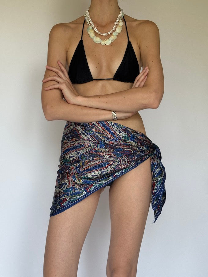 Vintage beach paisley sarong 6281