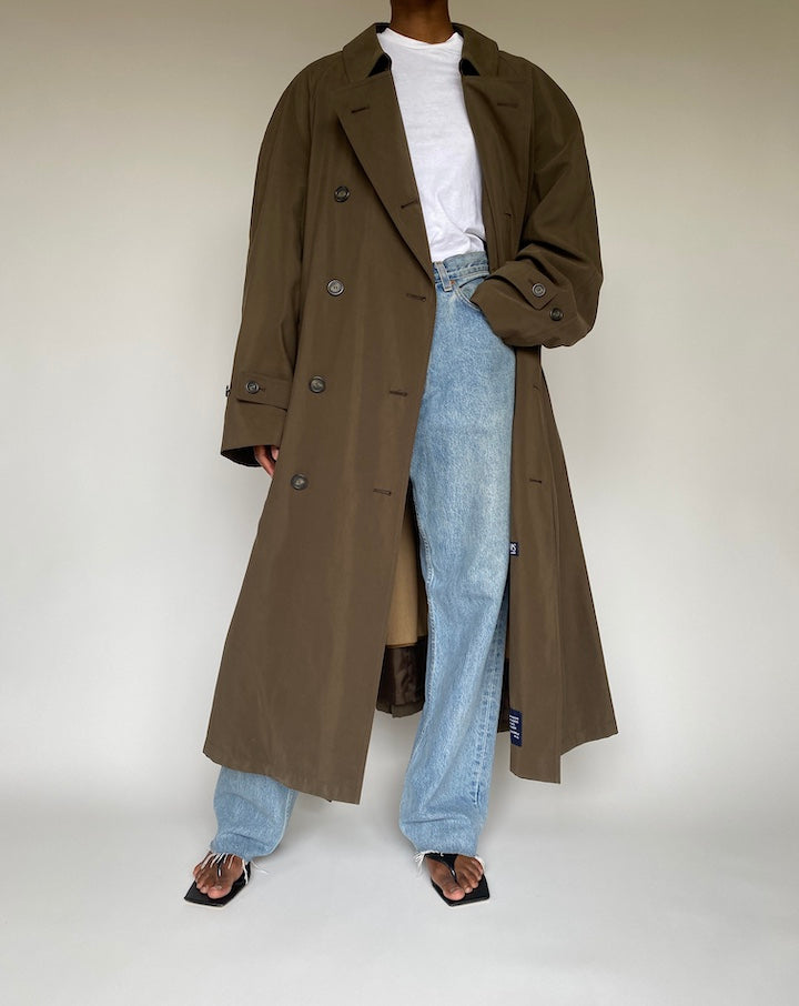 VINTAGE OVERSIZED TRENCH COAT 3825